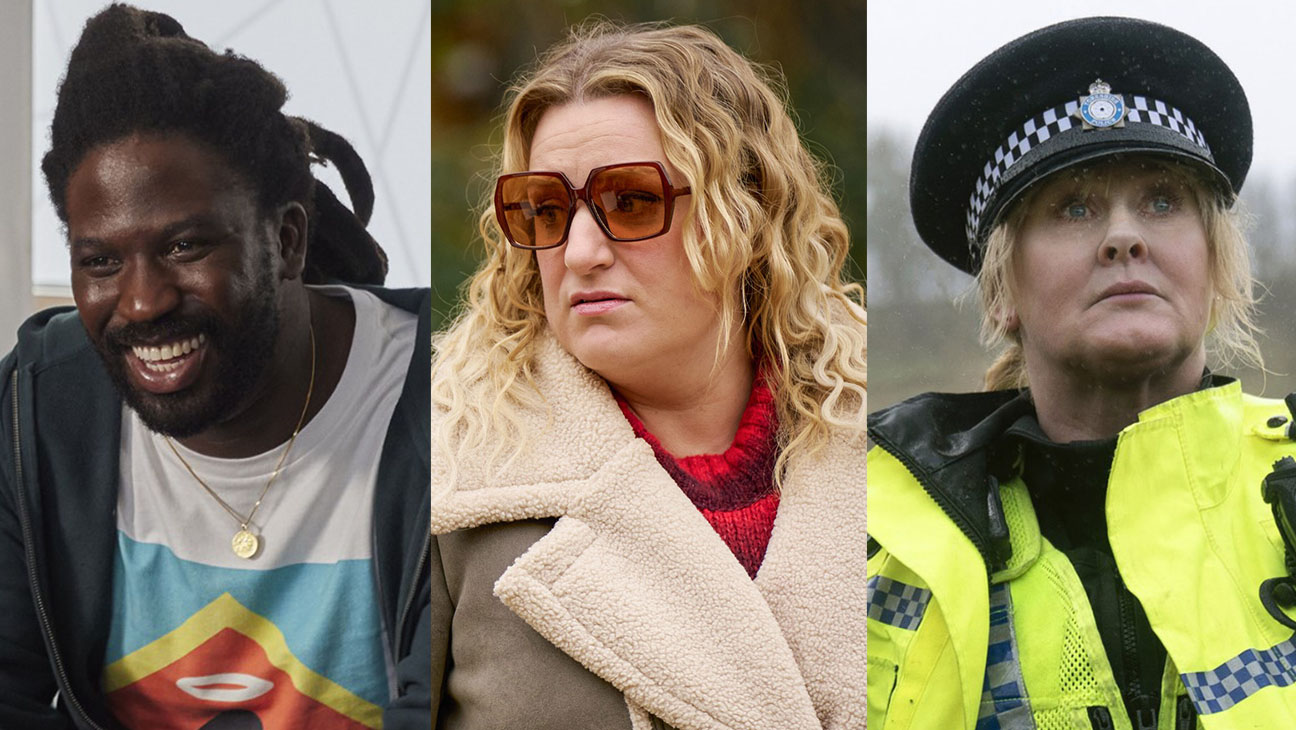 Adjani Salmon in Dreaming Whilst Black, Daisy May Cooper in Am I Being Unreasonable and Sarah Lancashire in Happy Valley